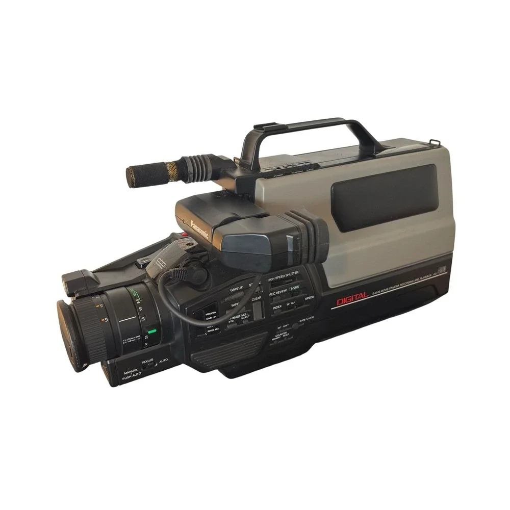 Panasonic AG-400 S-VHS Reporter Camcorder Vintage Digital CCD Camera Tested READ